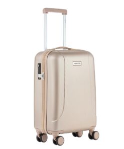 Valise Cabine CarryOn Skyhopper Petite S Beige 55cm TSA Sécurité Voyage