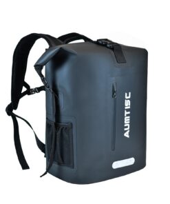 AUMTISC Sac à Dos étanche Dry Bag - Grand Capacité 35L - Pour Déplacements et Randonnée - Noir