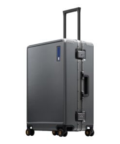 Valise Level8 Cabine Aluminium Double Serrure TSA Gris 45x27x66CM 68L