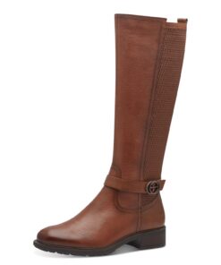 Bottines en cuir Tamaris hautes pour femme en hiver chaudes et mode