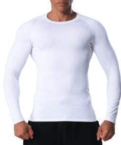 VanKee - T-shirt de compression pour homme | Séchage rapide et respirant | Baslayer pour sport | Conception en maille so