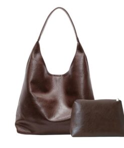 Sac Berelin à main en cuir souple pour femme - Grande sacoche vintage avec petit nécessaire pour le travail et les voyag
