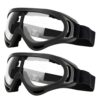 YAMI Paquet de 2 lunettes de sécurité pour enfants avec protection anti-buée et anti-UV idéales pour l'entraînement à la