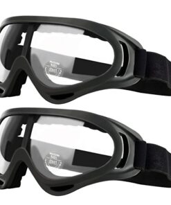 YAMI Paquet de 2 lunettes de sécurité pour enfants avec protection anti-buée et anti-UV idéales pour l'entraînement à la