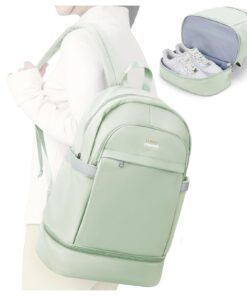 Suradar Sac à dos de Voyage Imperméable et Pliable pour Femmes avec Compartiment à Chaussures et Poche Humide