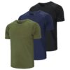 Cimic 5 Pack Tee Shirt Sport Homme Séchage Rapide Respirant Fitness Gym Baselayer Haut