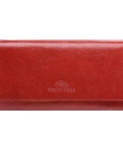 WITTCHEN Portefeuille en Cuir de Grain - Rouge, 18.5 x 10 cm | Design Élégant pour Hommes | 21-1-052-3