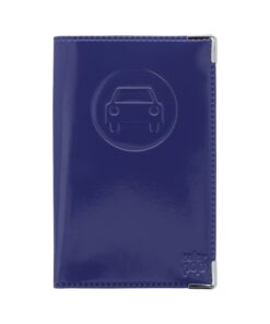 Color Pop Porte-papiers Voiture Jeune Conducteur Couleur Indigo - Assurance Carte Grise Permis - en PVC - 13,8 x 9 x 0,5