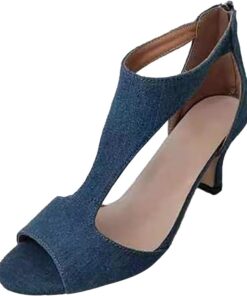Sandales d'été INLANDSIS talons hauts pour femme - Pieds nus - Escarpins de danse à talons hauts