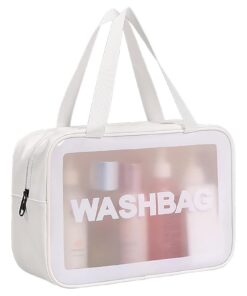 Qaestuan Sac voyage imperméable femme homme | Capacite grande | Transparent | Organisateur de voyage | Maquillage | PVC