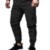 TARAINYA Pantalon Cargo Homme en Coton avec 6 Poches et Taille Élastique pour Hommes en Occasions Diversesavec Fonctionn