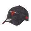 Chicago Bulls Chapeau pour Enfants - Camouflage Sombre 9Forty - Confortable et Durable