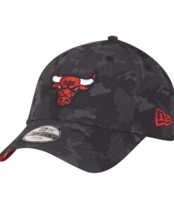 Chicago Bulls Chapeau pour Enfants - Camouflage Sombre 9Forty - Confortable et Durable