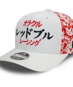Chapeau Snapback New Era 9Fifty - Rouge Bull Racing F1 Japon pour Tout Genre, Utilisation Quotidienne avec Cordon Ajusta
