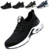 Fadezar Chaussures de Sécurité Femelles et Masculines Légères avec Embout en Acier pour Travail et Chantier - Protection