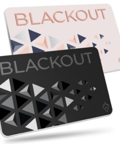AKIELO Blackout Carte Ultra Fine RFID Blocage Noir – Protection Ultime – Lot de 2 – Idéal pour Protéger Votre Carte Bleu
