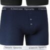 COSHAL Lot de 3 boxers classiques en coton doux extensible pour homme - Coupe classique - Séminaires d'affaires pour hom