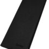 Charmoni Pochette Porte-Chéquier Long en Cuir Noir pour Femme - Protection Cartes et Billets - Talon Gauche - Mode et Ch