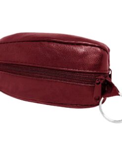 Charmoni Porte-Monnaie en Cuir Vrai pour Homme - Multi-Poches - Bordeaux
