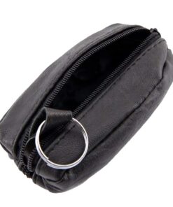 Courant paiement homme - Véritable cuir - Poche pantalon ou veste -porte-monnaie fashionable et pratique - Taille unique