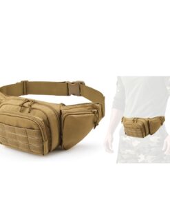 Sac Banane BANGDILS Tactique pour Homme - Étui pour Arme, Poches zippées, Pochette de Ceinture, Idéal pour le Quotidien,