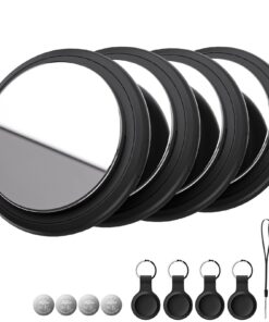 Air Tracker Tag fonctionne avec Apple Localiser Find My (iOS uniquement) pour clés, portefeuille, bagages, voiture (Noir