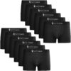 Fullluwaa Boxer Homme Coton Lot de 12 Noir Multicolore s m l XL XXL 3XL 4XL