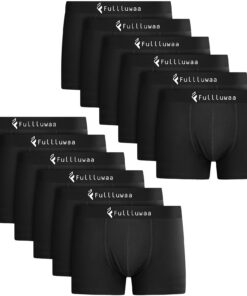Fullluwaa Boxer Homme Coton Lot de 12 Noir Multicolore s m l XL XXL 3XL 4XL