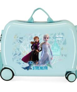 Disney Frozen La Reine des Neiges Find Your Strength Valise Enfant Bleue RigideABS 2,1Kgs 50x38x20 cm Serrure à Combinai