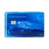 Etui rigide Color Pop Bleu 1 carte bancaire blindé (anti-RFID) - Protection des données - 6x9 cm