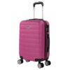 Valise cabine ITACA 55x40x20 Rigide Léger à Roulette pour Voyage Ryanair Bagage Idéal Violet