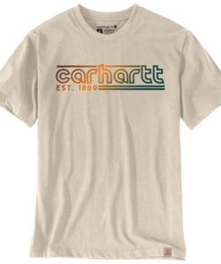 T-shirt graphique Carhartt léger à manches courtes pour homme 106538 Coupe décontractée - Respirant, Durabilité, Multipl