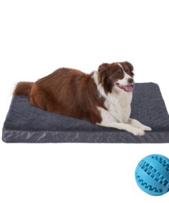 GUPPBF Matelas orthopédique pour chien, coussin double usage froid/chaud, amovible lavable en machine, 75x50x7cm, confor