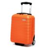 Valise Cabine WITTCHEN Groove Line Orange Petites Valises Rigides ABS Poignée Télescopique 2 Roulettes