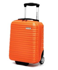 Valise Cabine WITTCHEN Groove Line Orange Petites Valises Rigides ABS Poignée Télescopique 2 Roulettes