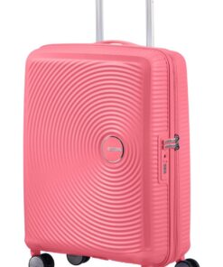American Tourister Soundbox Valise Spinner Extensible Bagage Cabinnesque 55 cm 35.5/41 L Rose (Sun Kissed Coral)