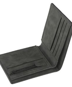 MOGITO Portefeuille Homme en Cuir PU Grande Capacité Pièces de Monnaie Porte-Carte Bancaire Cuir Synthétique