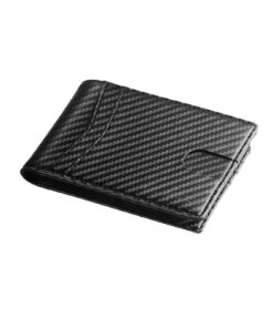 DFHXALH Portefeuille Homme Fibre De Carbone À Trifold Ultra-Mince Porte-Monnaie 13 Emplacements Cartes Carbone Noir
