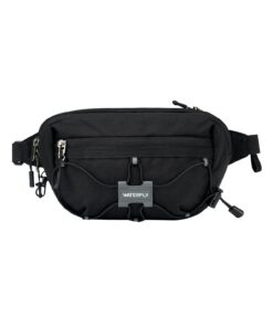 Waterfly Petite Sac Banane Homme Femme Antivolavec Ceinture Réglable pour Voyage Balade Noir