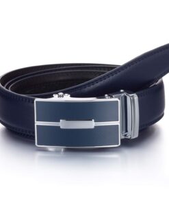 YEHMAN Ceinture sans trou en cuir avec boucle automatique à crémaillère 3 cm Homme Mâle Mode Confortable Taille Unique