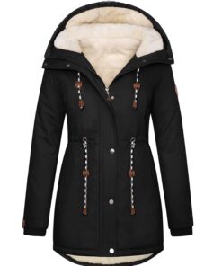 TOMEEK Manteau Hiver Femme Chaud et Chic avec Doublure en Peluche Outercoat