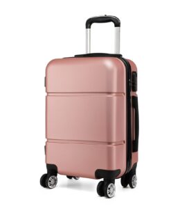 Kono Valise Cabine Rigide ABS Légère 55x38x22 cm 33L Trolley de Voyage pour Voyageurs, Voyage, Valise à Roulettes