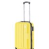 FLYMAX Valise de voyage rigide EASYJET légère 4 roues - Grande taille jaune 45X36X20, valise