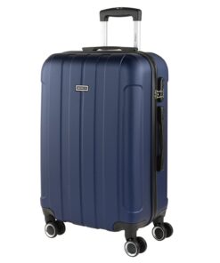 Valise ITACA Bleu Marine - Résistante 65cm Soute Rigide - Cadenas à Combinaison - Ultra Légère 771160