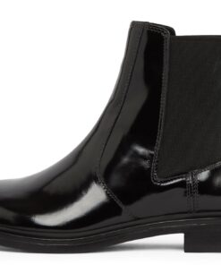 Tommy Hilfiger Femme Chelsea Bottes - Abrasivato Leather - Comfortable Women Boots Fw0fw08575