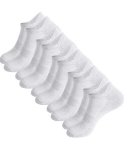 Générique Lot de 5 paires chaussettes en coton pour homme, sport courtes, antidérapantes Bleu 39 42