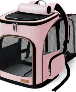 Lekesky Sac à dos extensible pour chat – Sac respirant portable et pliable pour chats et chiens de taille moyenne et pet