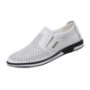 Chaussures d'été en cuir pour homme - Décontractées - Respirantes