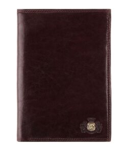 Portefeuille en Cuir de Vachette WITTCHEN Léonard de Vinci Haute Qualité|Élégant et Classique|Marron 10x15cm