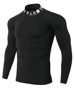 T-shirt de compression JAW REX homme col haut | T-shirt de compression col haut | Sport et fitness | Fierté des Saiyans